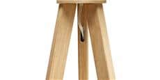 Coti Design Trivet Gris et Pieds Naturel