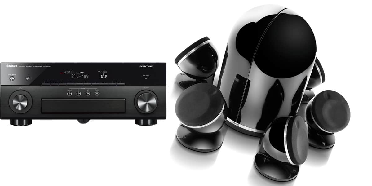 Composition  Yamaha RX-A830 + Pack d'enceintes 5.1 Focal Dome