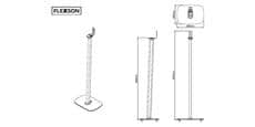 Flexson Floor Stand Play:1 Blanc (la paire)