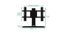 Flexson Plateau TV pour Playbase Noir