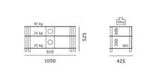 Just-Racks JRC1051-BG