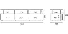 Just-Racks JRM 1650 Chêne