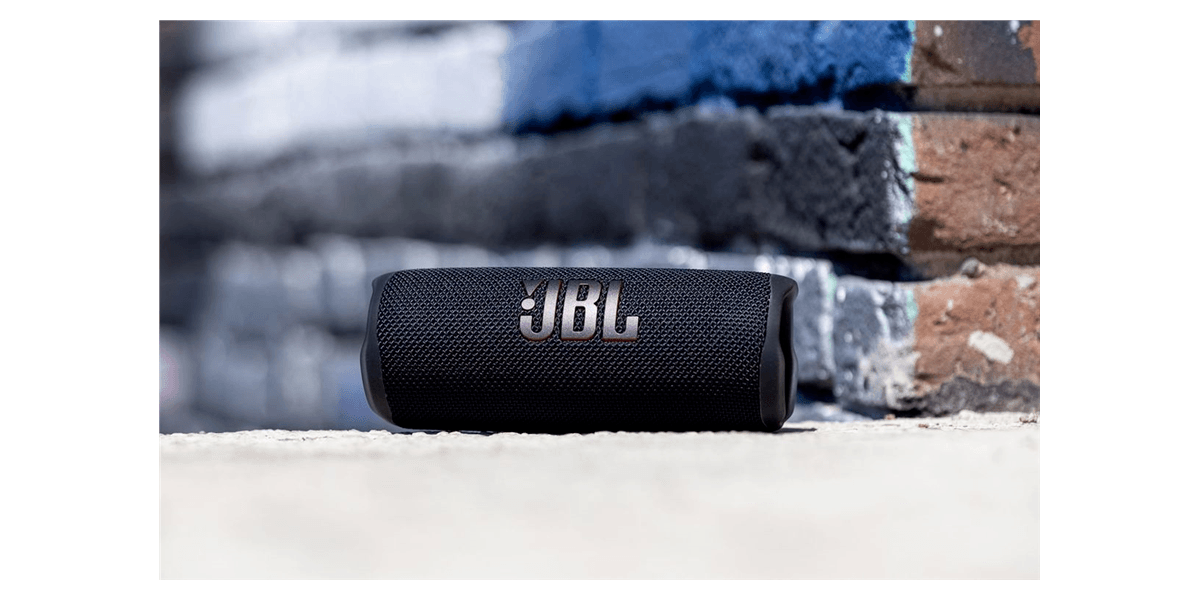 Enceinte JBL Flip 6 noire : prix, avis et caractéristiques - Orange