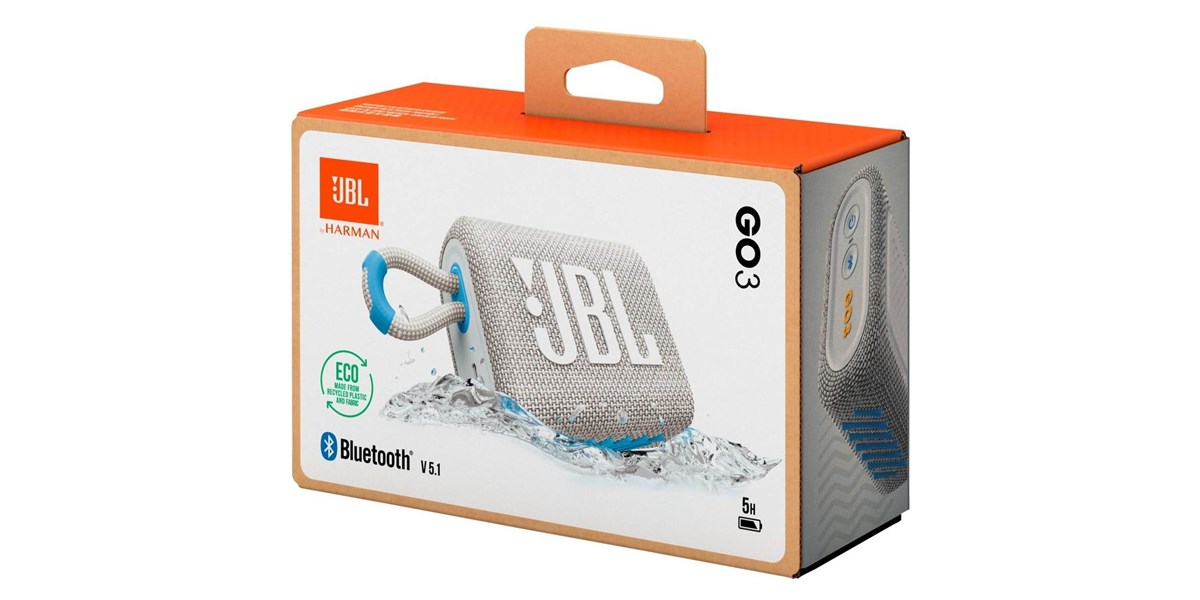 Enceinte JBL Go 3 Eco verte : prix, avis, caractéristiques - Orange