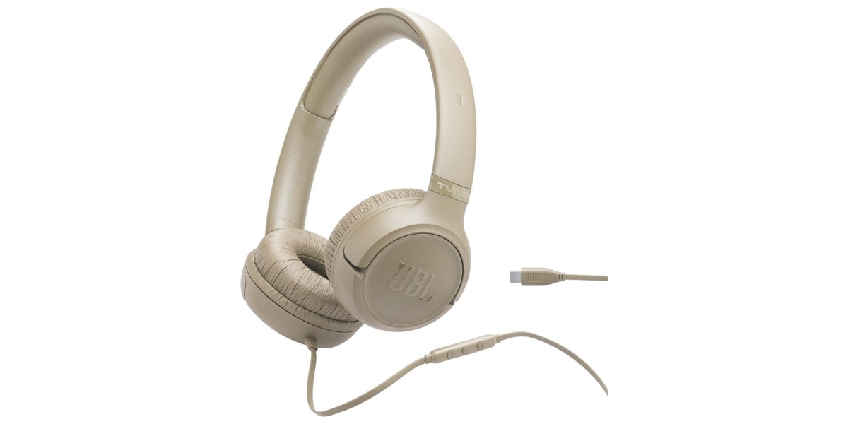 JBL Tune 530 Type C Filaire Beige