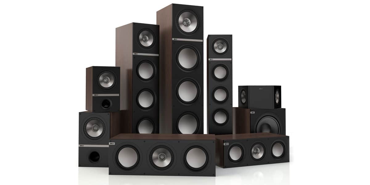 KEF Q500 Noyer Enceintes colonnes sur EasyLounge