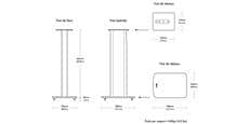 KEF Pieds pour LS50 Blanc