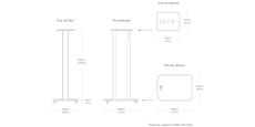 KEF Stand pour LS50 et LS50W Titane