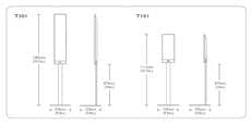 KEF Stand T Series Blanc