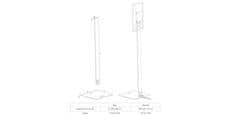 KEF Stand T Series Noir