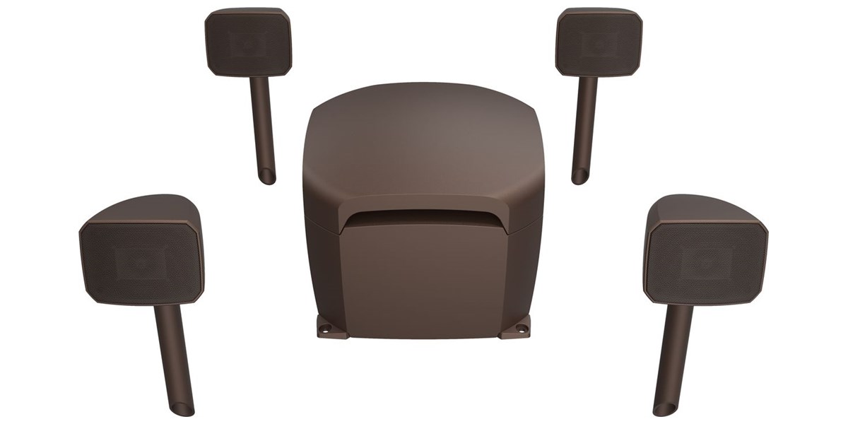 Klipsch Courtyard 4.1 Marron Mat