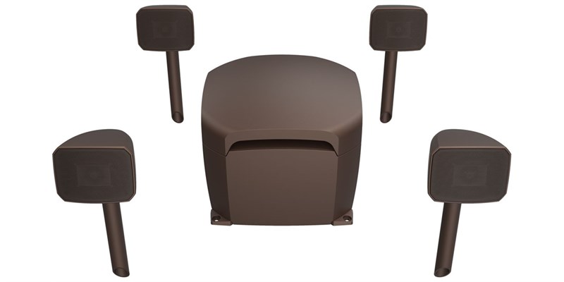 Klipsch Courtyard 4.1 Marron Mat