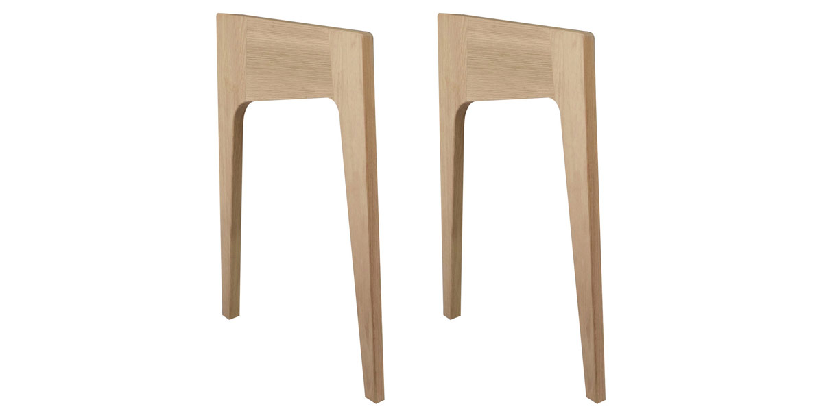 La Boite Concept Pieds Chêne Massif Mat LD120/LD130