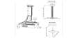 Lumene Ceiling projector mount Argent (photo supp. n°1)