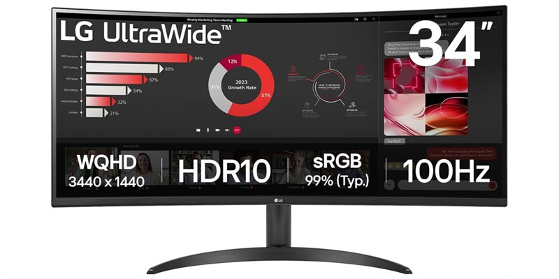LG Electronics UltraWide 34WR50QK-B