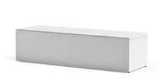 Meliconi Altanta 120 Caisson Blanc - Porte Grise