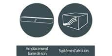 Meliconi Halmstad 120 Caisson Gris - Porte Grise