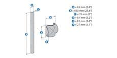 Meliconi Cable Cover 65 Maxi Blanc