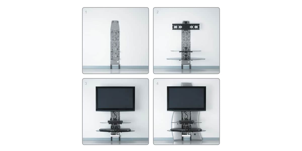 Meliconi Ghost Design 2000 DR Blanc Meubles TV sur EasyLounge