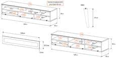 Meliconi Linkopping 160 Bois Foncé