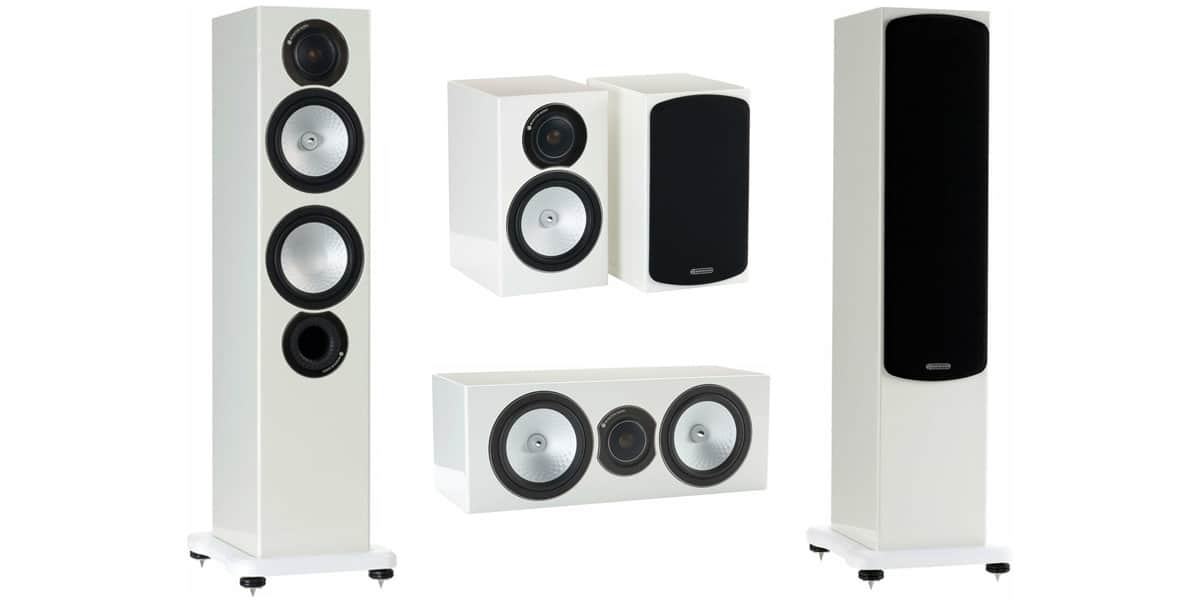 Monitor Audio Pack Silver RX6 Blanc Laqué