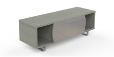 Kairos Easy Chêne Gris et Verre Gris Clair