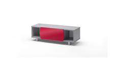 Kairos Easy Chêne Gris et Verre Rouge