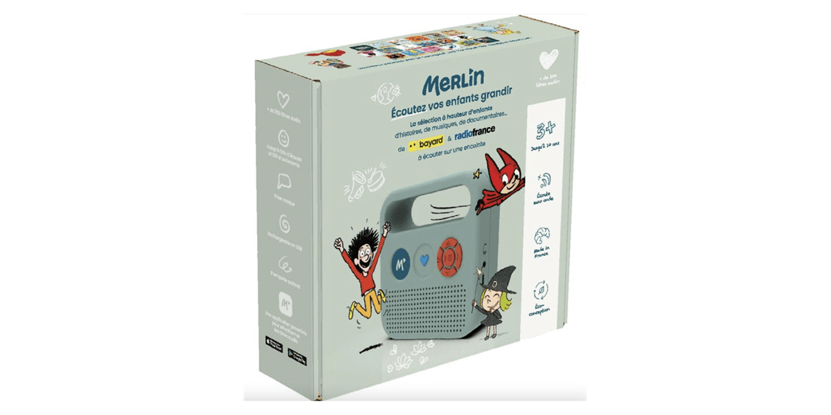 LECTURE ] Test de l'enceinte Merlin et sa sélection audio (Bayard & Radio  France)