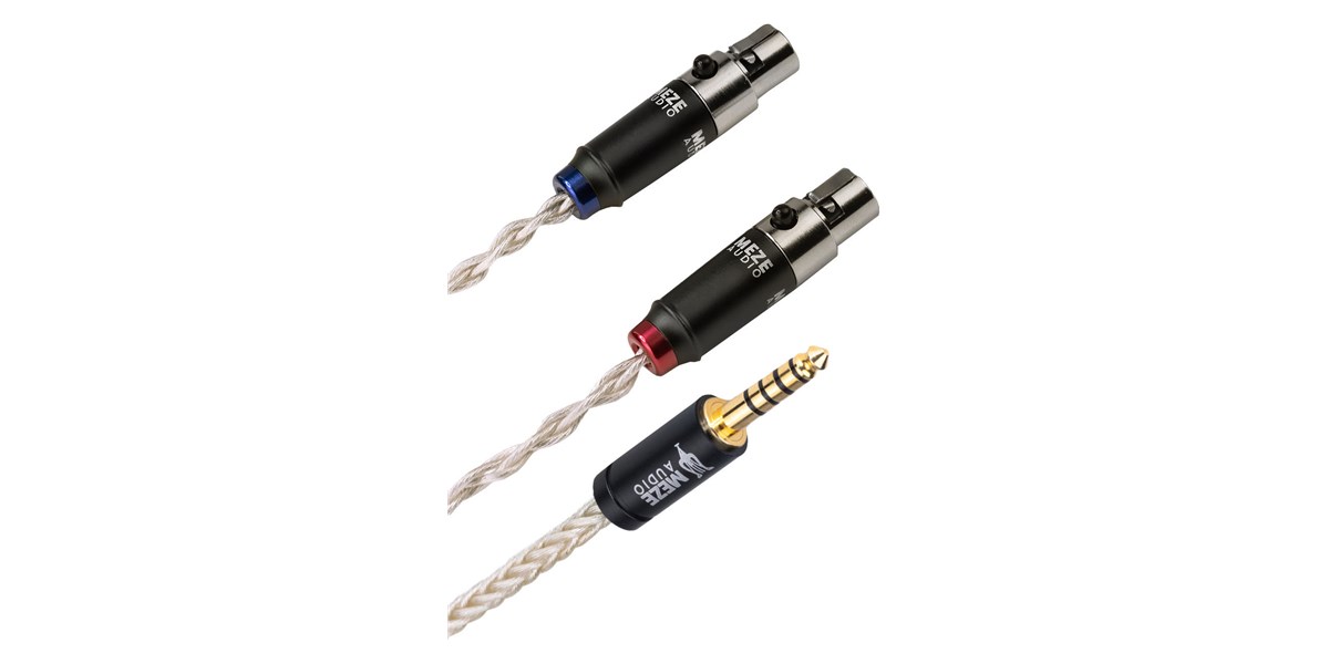 Meze Audio Câble 4,4 mm plaqué Argent Symétrique (1,3 m)