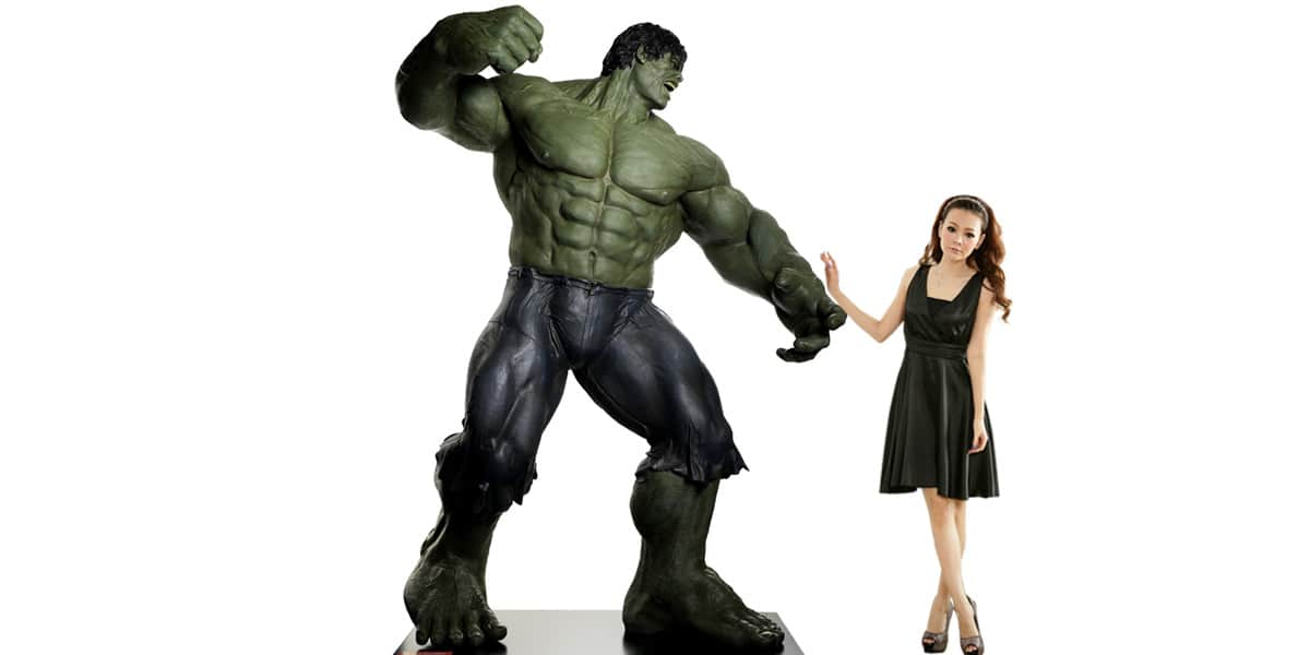 Muckle Mannequins Hulk  Statues Taille Réelle sur EasyLounge