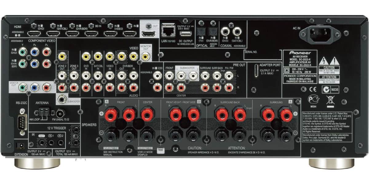 Pioneer SC-2022-K Noir | Amplis home-cinéma sur EasyLounge