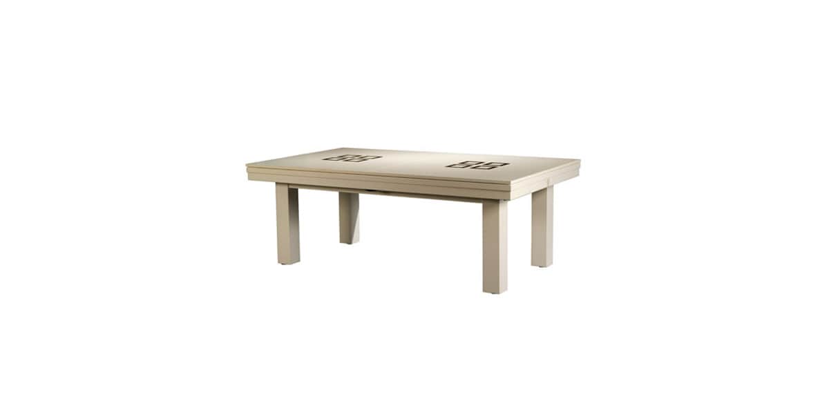 Billards Plaisance Plateau Table Athènes Blanc Décor Carré Bois 