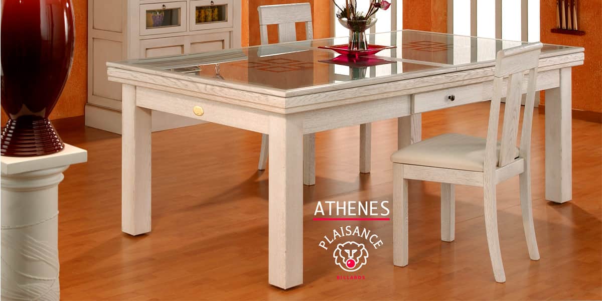 Billards Plaisance Plateau Table Athènes en Verre