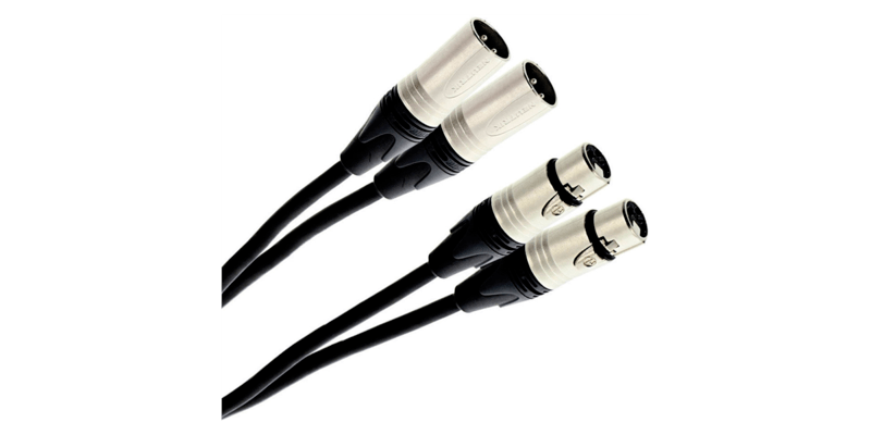 Plugger Cable bretelle 2 XLR Mâle / 2 XLR Femelle (0,