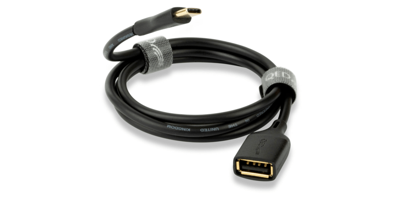 QED Connect USB A femelle vers C (0,15 m)