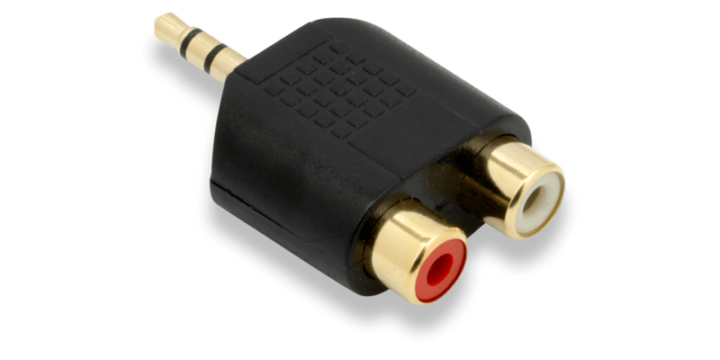 QED Connect Adaptateur RCA femelle vers Jack 3,5 mâle