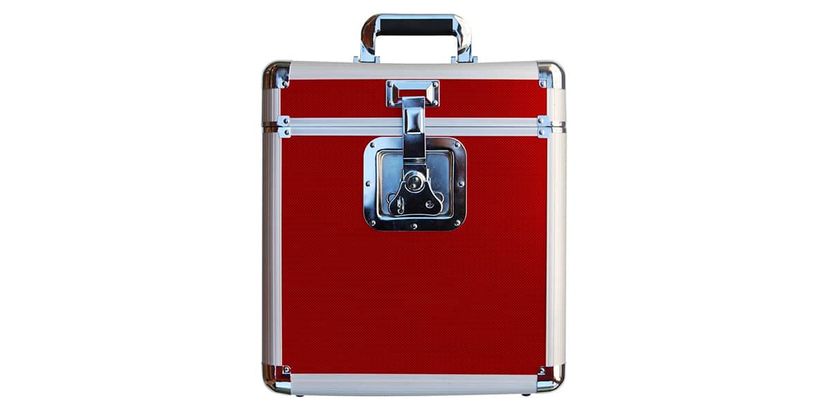 Rock on Wall Flight Case 25LP Rouge