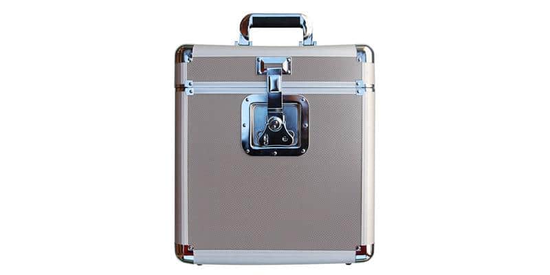 Rock on Wall Flight Case 25LP Silver