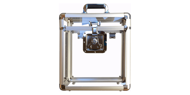 Rock on Wall Flight Case 25LP Transparent