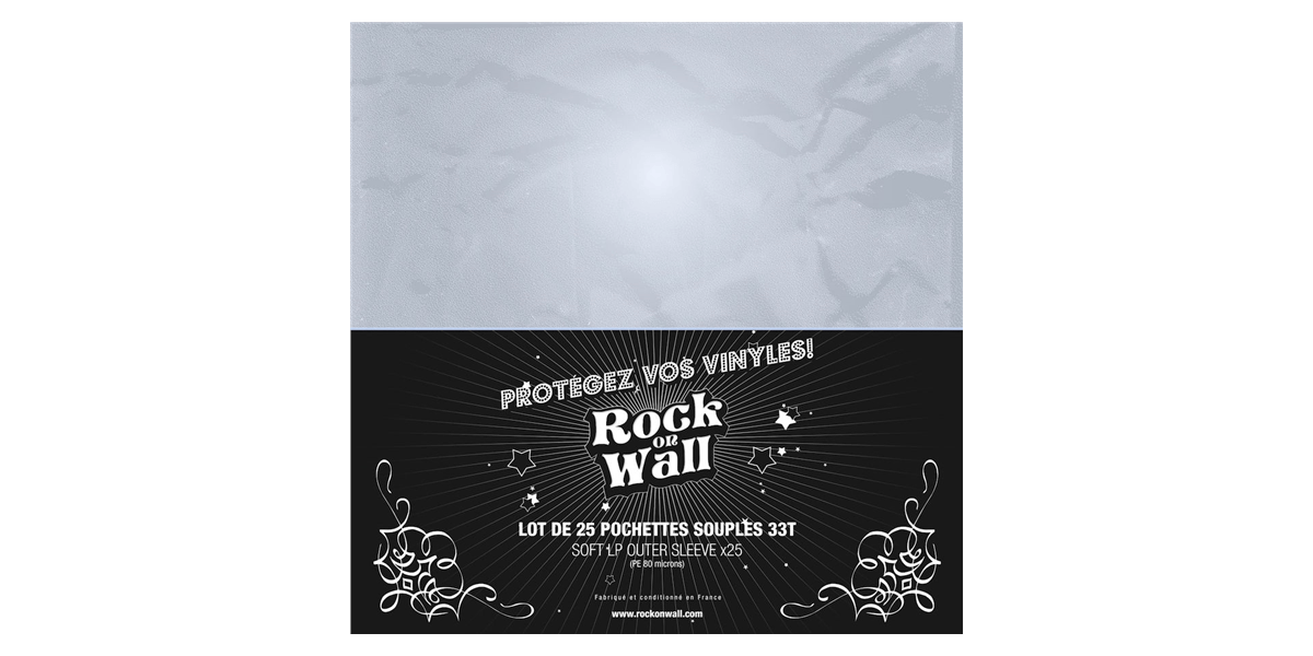 Rock on Wall Pochette souple 33T (lot de 25)