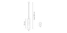 Slamp Suspension Dimple Rose