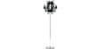 Slamp Lampadaire Ginetta Noir