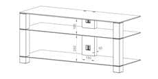 Sonorous PL3400 Inox et Verre