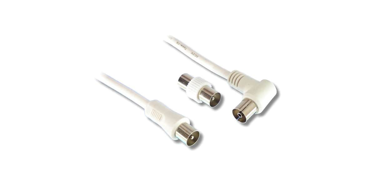 EasyLounge 9,52 mm mâle / femelle coudé + adaptateur m/m (3 