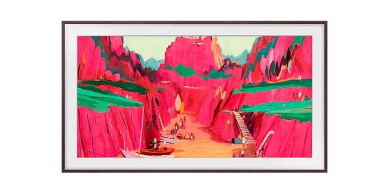 Samsung The Frame Cadre 85" Noyer (2025)