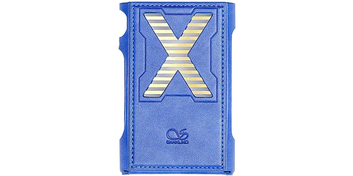 Shanling Housse en cuir Bleu pour M3X