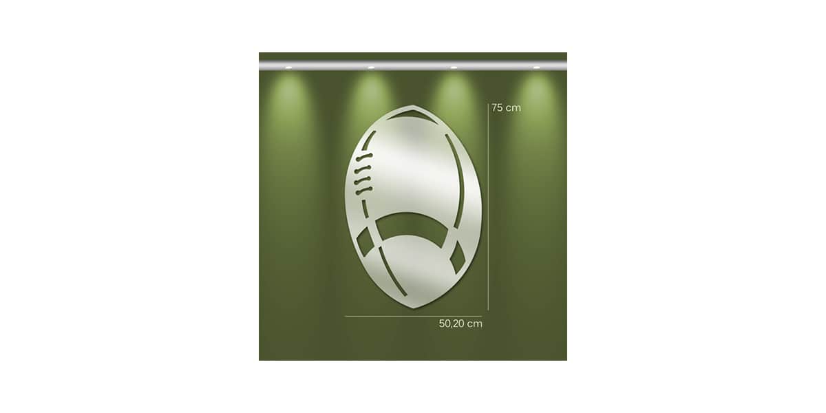 Tendance Miroir Ballon de Rugby L