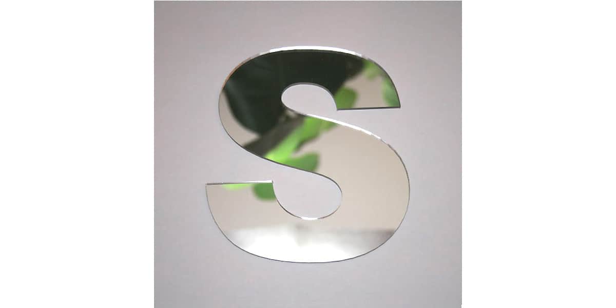 Tendance Miroir Lettre S Small