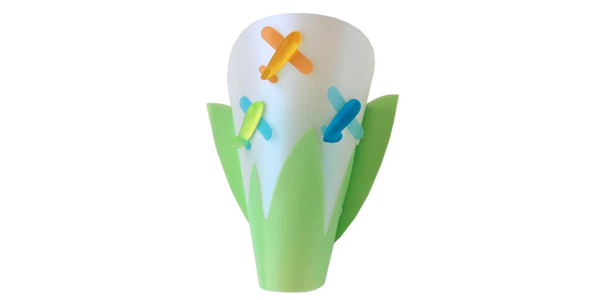 Rosemonde et Michel Coudert Avion Multicolore