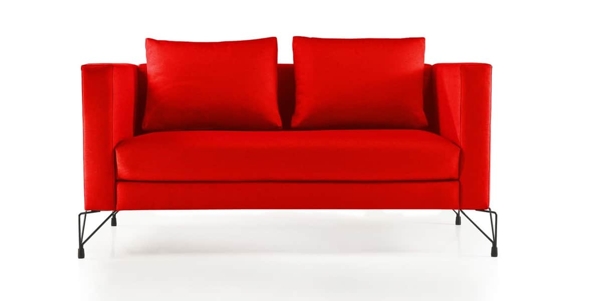 Ultra Sofa Arty 2P Rouge Canapés Droits sur EasyLounge